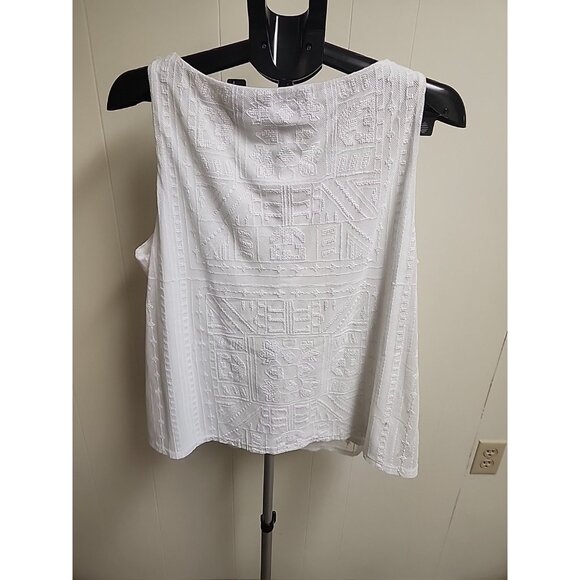 Lauren Ralph Lauren Active Boho Aztec Geometric Knit Tunic  lined Tank Top Sz L - Picture 7 of 8